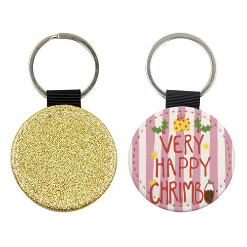 Very Happy Chrimbo - keyring by Giddy Kipper