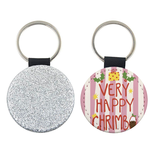 Very Happy Chrimbo - keyring by Giddy Kipper