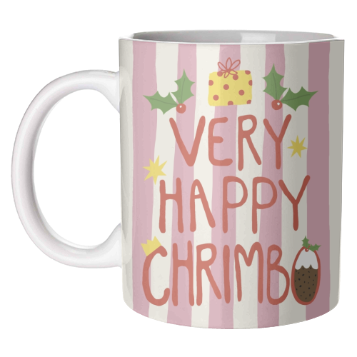 Very Happy Chrimbo - unique mug by Giddy Kipper