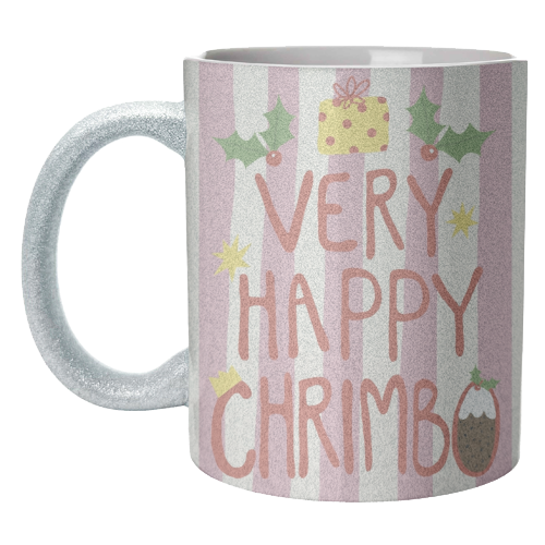 Very Happy Chrimbo - unique mug by Giddy Kipper