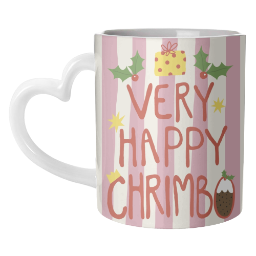 Very Happy Chrimbo - unique mug by Giddy Kipper