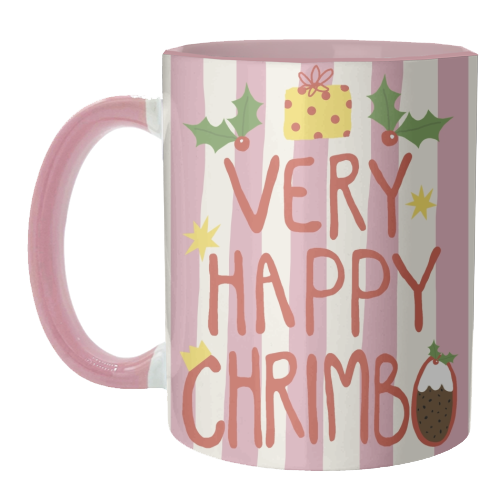 Very Happy Chrimbo - unique mug by Giddy Kipper