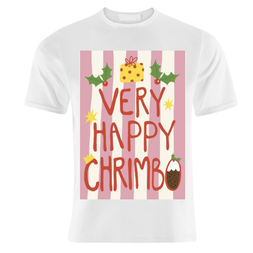 Very Happy Chrimbo - unique t shirt by Giddy Kipper
