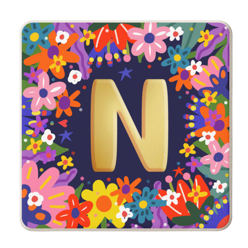 VERY NICE N - personalised beer coaster by Nichola Cowdery