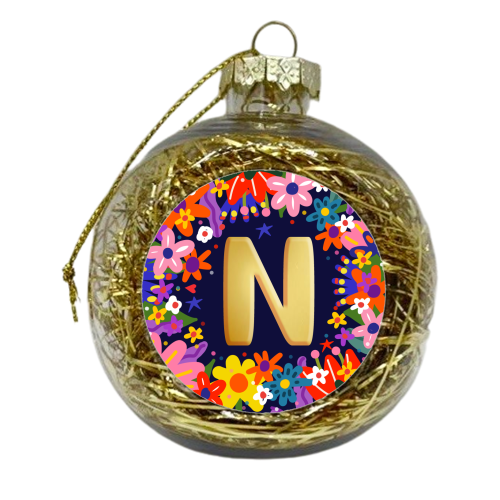 VERY NICE N - xmas bauble by Nichola Cowdery