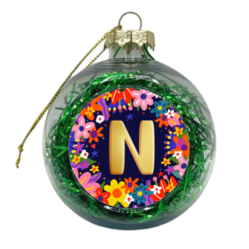 VERY NICE N - xmas bauble by Nichola Cowdery