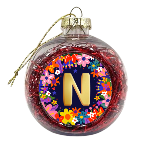VERY NICE N - xmas bauble by Nichola Cowdery
