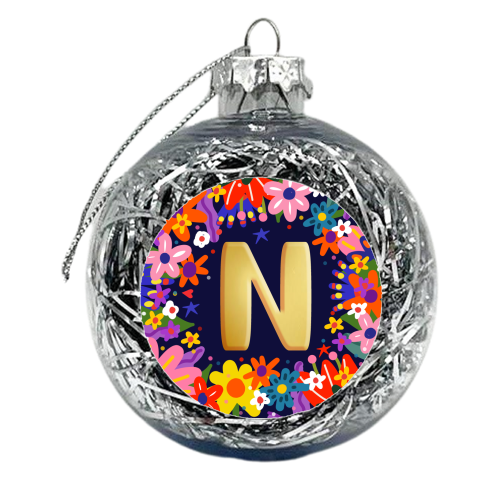 VERY NICE N - xmas bauble by Nichola Cowdery