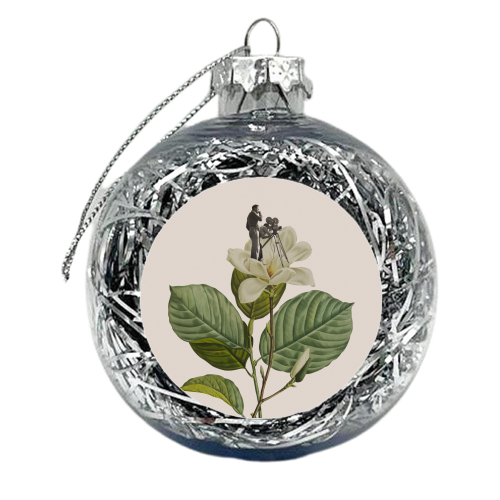 Vintage cameraman - xmas bauble by Frida Floral Studio