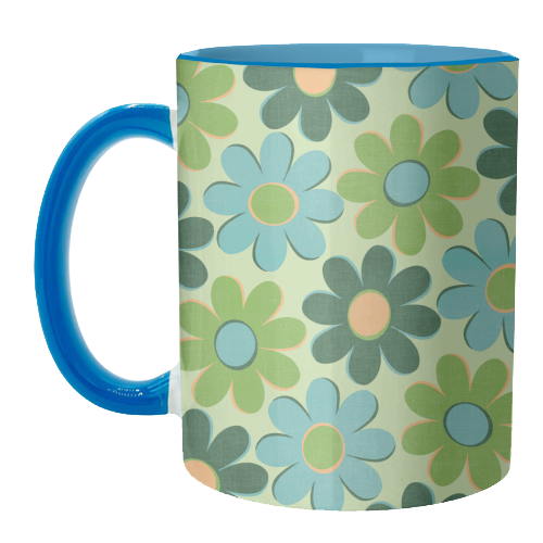 Vintage Floral Pattern - unique mug by InspiredImages