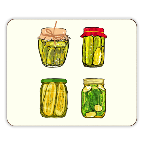 Vintage Pickles Jar Collection - designer placemat by EZbie
