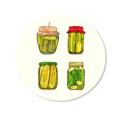 Vintage Pickles Jar Collection - Magnet by EZbie