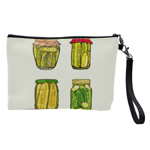 Vintage Pickles Jar Collection - pretty makeup bag by EZbie
