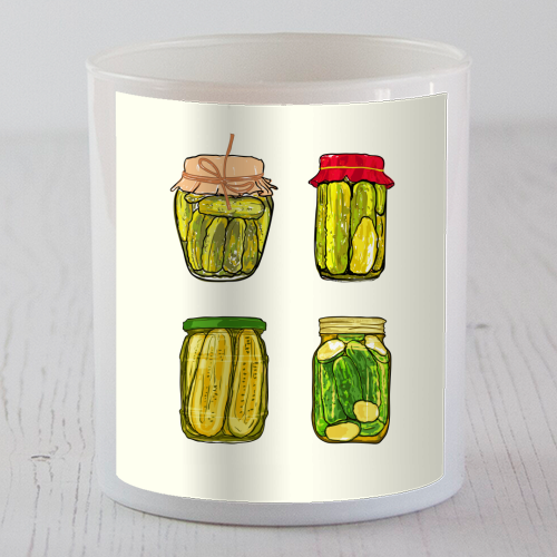 Vintage Pickles Jar Collection - scented candle by EZbie