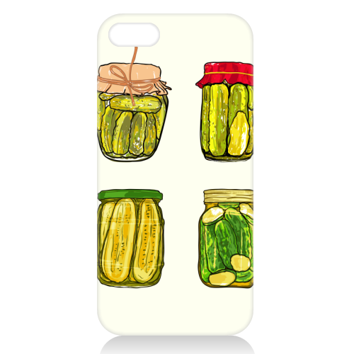 Vintage Pickles Jar Collection - unique phone case by EZbie
