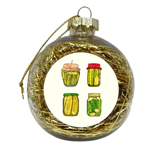 Vintage Pickles Jar Collection - xmas bauble by EZbie