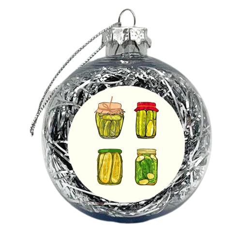 Vintage Pickles Jar Collection - xmas bauble by EZbie