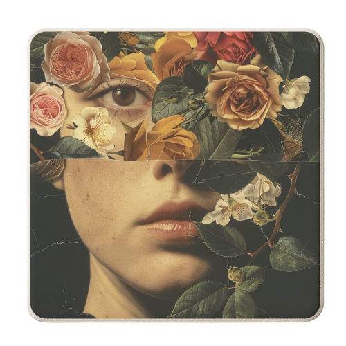 Vintage portrait - personalised beer coaster by haris kavalla