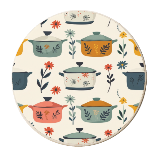 Vintage Pyrex - personalised beer coaster by DejaReve