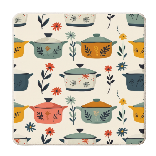 Vintage Pyrex - personalised beer coaster by DejaReve