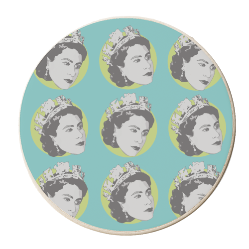 Vintage Queen Jubilee Collection - personalised beer coaster by Catherine Critchley.
