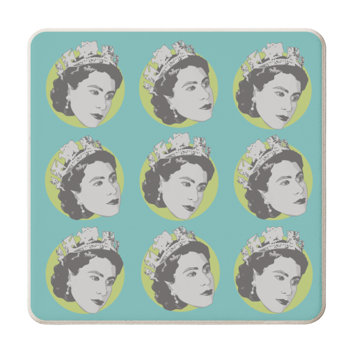 Vintage Queen Jubilee Collection - personalised beer coaster by Catherine Critchley.
