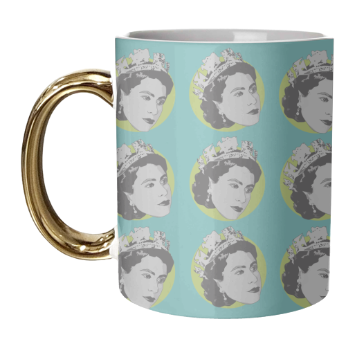 Vintage Queen Jubilee Collection - unique mug by Catherine Critchley.