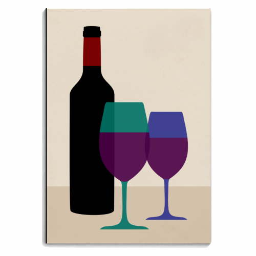Vintage Red Wine - personalised A4, A5, A6 notebook by InspiredImages