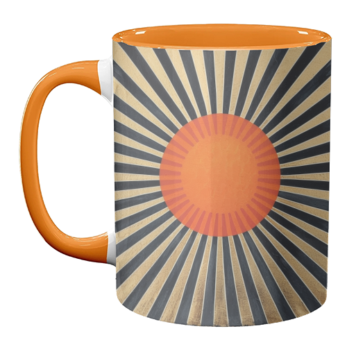 Vintage Sun - unique mug by DejaReve