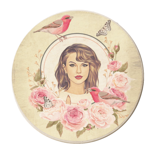 Vintage T - personalised beer coaster by DOLLY WOLFE