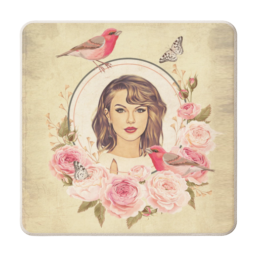 Vintage T - personalised beer coaster by DOLLY WOLFE