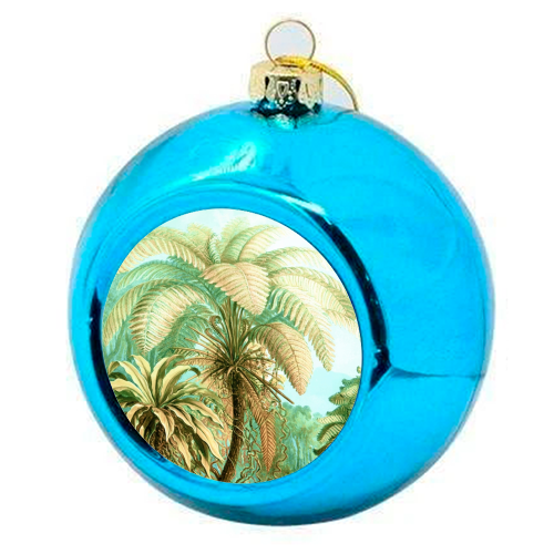 Vintage Tropical | Jungle Botanical Nature Banana Tree | Bohemian Plants Trees Forest - colourful christmas bauble by Uma Prabhakar Gokhale