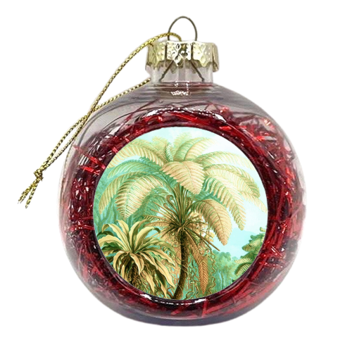 Vintage Tropical | Jungle Botanical Nature Banana Tree | Bohemian Plants Trees Forest - xmas bauble by Uma Prabhakar Gokhale