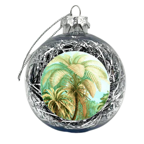 Vintage Tropical | Jungle Botanical Nature Banana Tree | Bohemian Plants Trees Forest - xmas bauble by Uma Prabhakar Gokhale