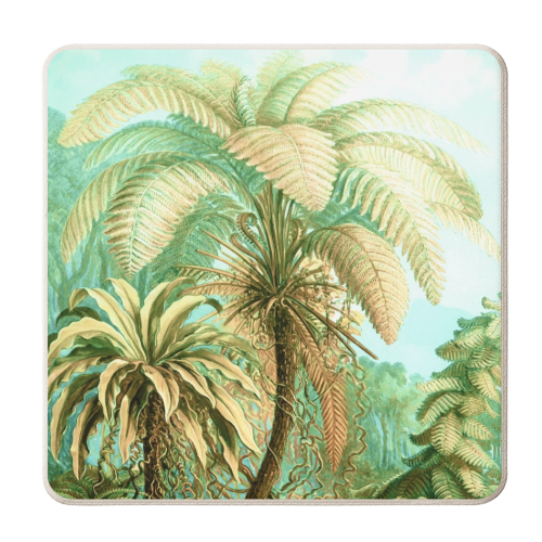 Vintage Tropical | Jungle Botanical Nature Banana Tree | Bohemian Plants Trees Forest - personalised beer coaster by Uma Prabhakar Gokhale