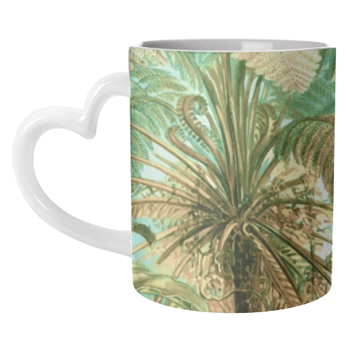 Vintage Tropical | Jungle Botanical Nature Banana Tree | Bohemian Plants Trees Forest - unique mug by Uma Prabhakar Gokhale