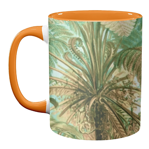 Vintage Tropical | Jungle Botanical Nature Banana Tree | Bohemian Plants Trees Forest - unique mug by Uma Prabhakar Gokhale