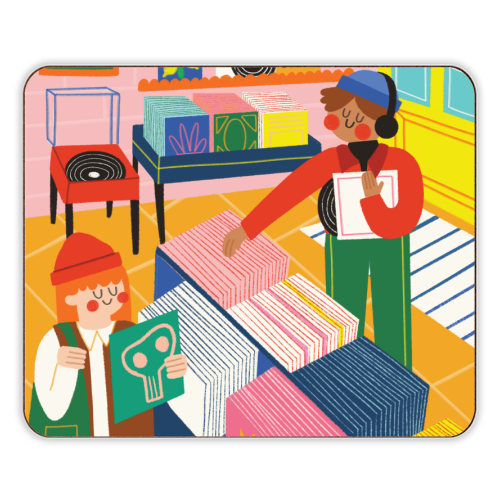 Vinyl Shop - designer placemat by AbiGoLucky