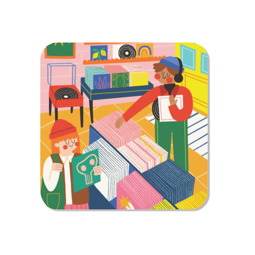 Vinyl Shop - Magnet by AbiGoLucky