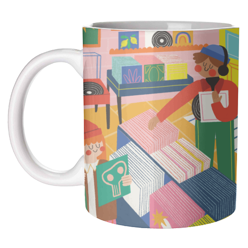 Vinyl Shop - unique mug by AbiGoLucky