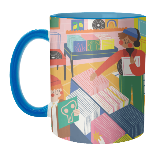 Vinyl Shop - unique mug by AbiGoLucky