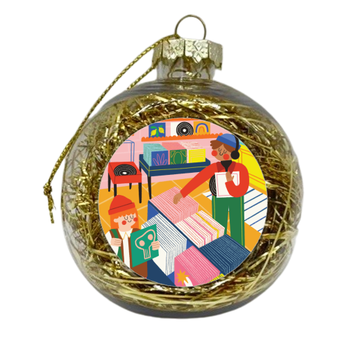 Vinyl Shop - xmas bauble by AbiGoLucky