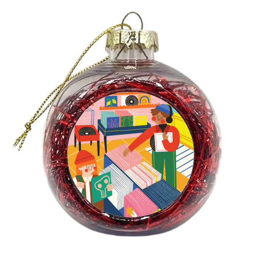 Vinyl Shop - xmas bauble by AbiGoLucky
