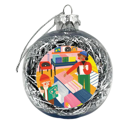 Vinyl Shop - xmas bauble by AbiGoLucky