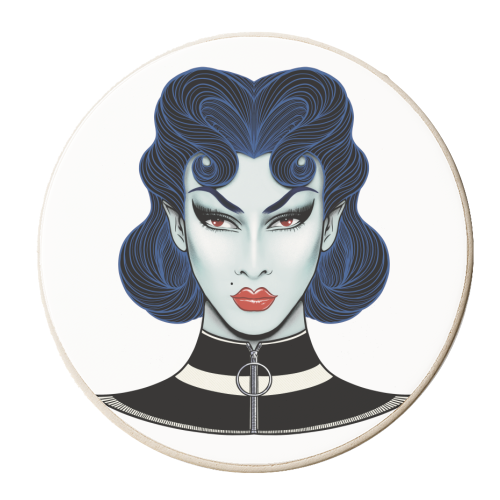 Violet Chachki - personalised beer coaster by ARTECCO