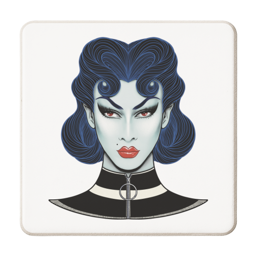 Violet Chachki - personalised beer coaster by ARTECCO