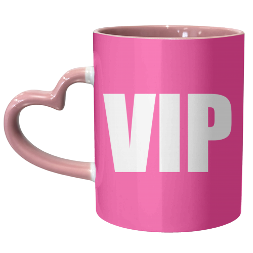 VIP ( pink version ) - unique mug by Adam Regester
