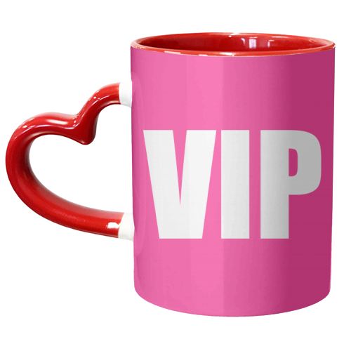 VIP ( pink version ) - unique mug by Adam Regester