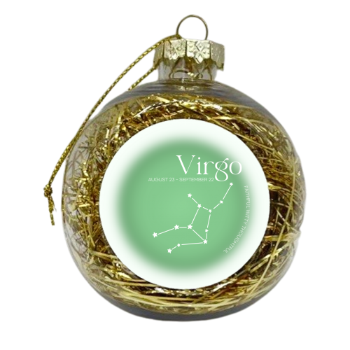 Virgo Aura - xmas bauble by Pink and Pip