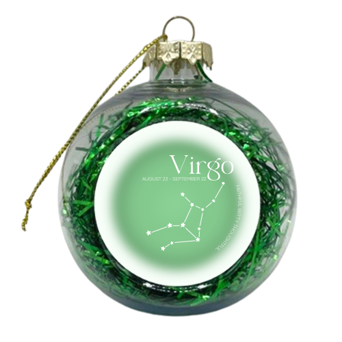 Virgo Aura - xmas bauble by Pink and Pip
